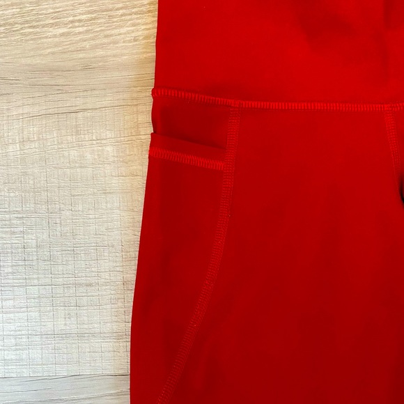 Old Navy red leggings! very soft and stretchy:) - Picture 2 of 6